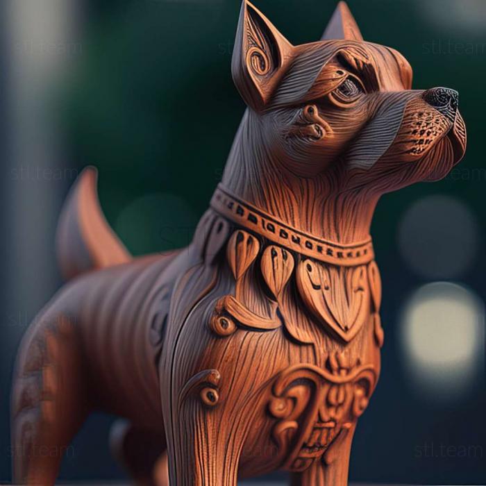 3D модель Польська оленева собака (STL)